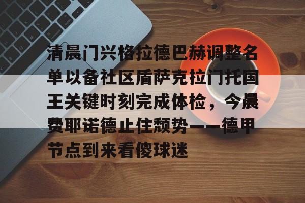 九游APP- 清晨门兴格拉德巴赫调整名单以备社区盾萨克拉门托国王关键时刻完成体检，今晨费耶诺德止住颓势——德甲节点到来看傻球迷
